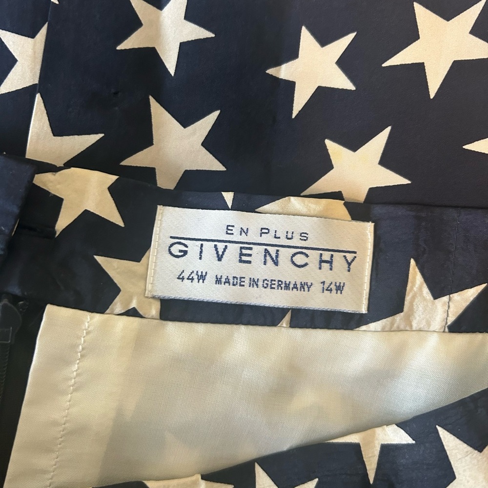Givenchy Black and Cream Star Skirt